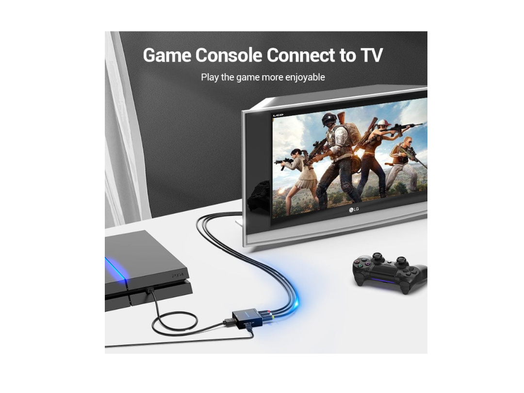 Buy Vention HDMI to RCA Converter - Black Metal in Qatar Buy Vention HDMI to RCA Converter - Black Metal in Qatar
